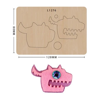 

Cartoon Crocodile Cutting Dies Leather Knife Cut Die Customized DIY Pendant Making Decor Supplies Dies Template