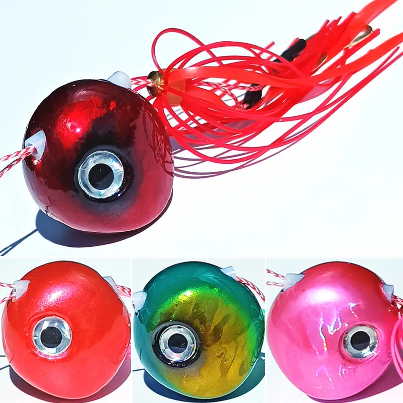 1 шт. 150 г/120 г/100 г/80 г/60 г/40 г Pesca Slider Snapper/Sea bream джиг голова с юбкой свинцовый