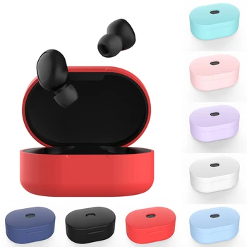 

1PC Anti-drop Silicone Earphone Protective Case For Redmi Airdots Wireless Bluetooth Headphone Headset Protection Cases Cover