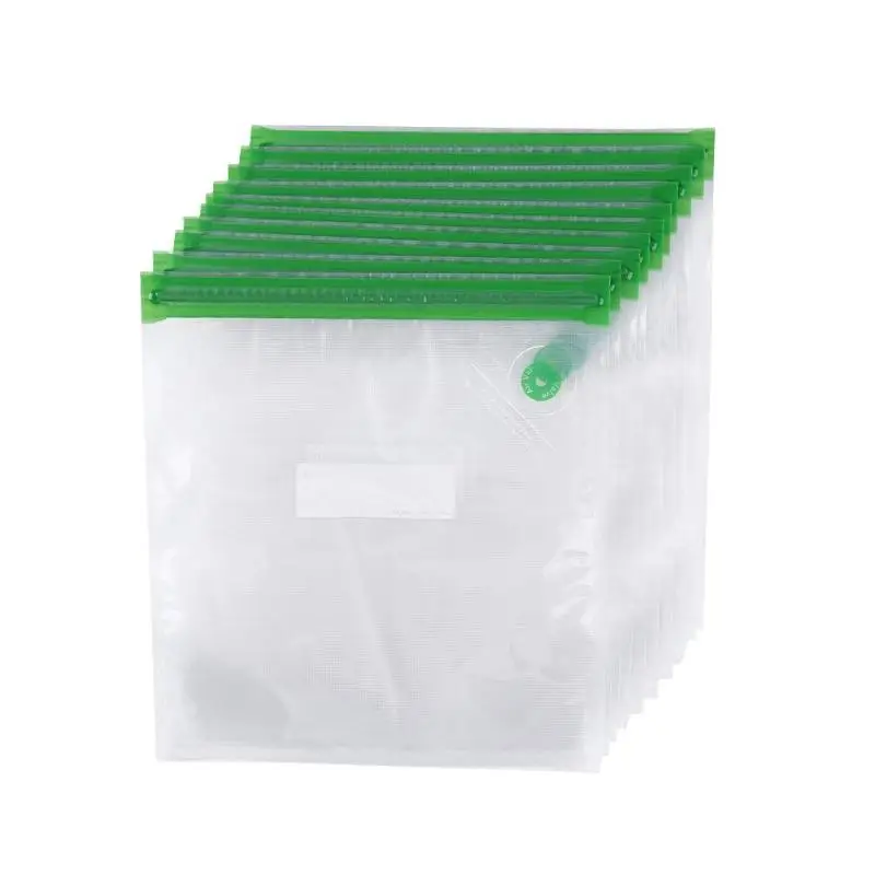 1 комплект еды свежий мешок холодильник сумки вакуумная двойная молния воздушный клапан сухой груз упаковка мешок упаковщик с ручной вакуумный насос