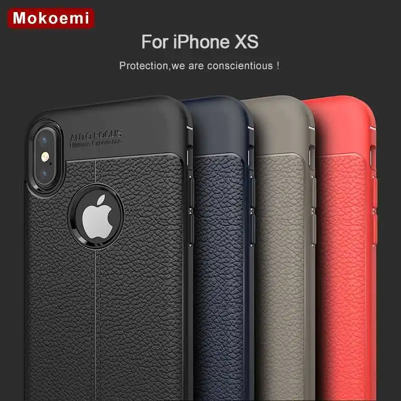 

Mokoemi Lichee Pattern Shock Proof Soft sFor iPhone XS Case For iPhone XS Max Cell Phone Case Cover