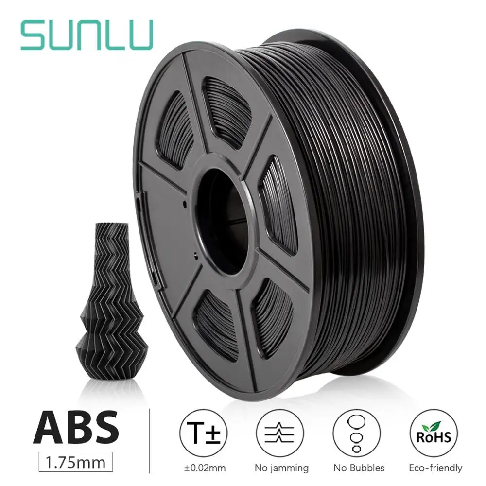 Precio Especial SUNLU-filamento ABS para impresora 3D, 1,75mm, 1KG, bajo olor, resistencia química Dimensional bVnblrKLw