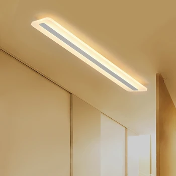 

simple long strip LED ceiling lamps creative office living room bedroom corridor rectangular light ceiling lights ZA