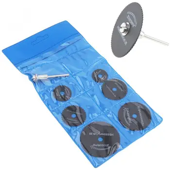 

TORO 7pcs/set Circular Saw Blade Cutting Discs Rotary Metal Cutter Power Tool Kit with Connecting Shank Drill Mandrel
