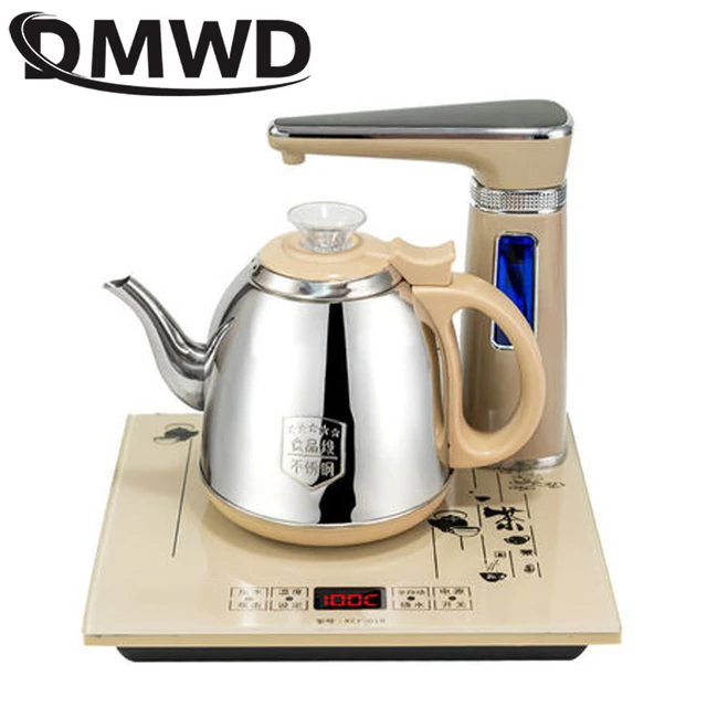 Electric Fully automatic Kettle teapot set 0.8L stainless steel safety  auto-off Water Dispenser samovar Pumping stove household