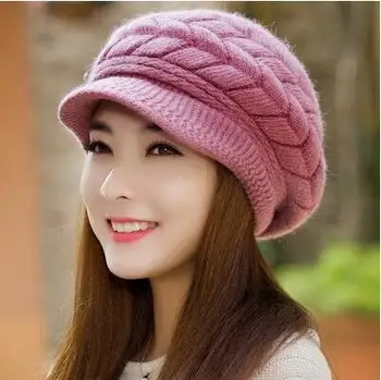

New Fashion Knitted Hat Women Winter Hats for Women Ladies Beanie Girls Skullies CAPS Bonnet Femme SnapBack Warm Wool Hat