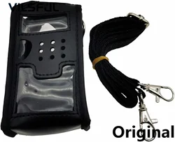 Two Way Radio Leather Pouch Soft Holster Compatible with UV-5RA UV-5RB UV-5RC UV-5RD UV5RE UV-5R UV5R TYT TH-F8 Portable Ham Rad