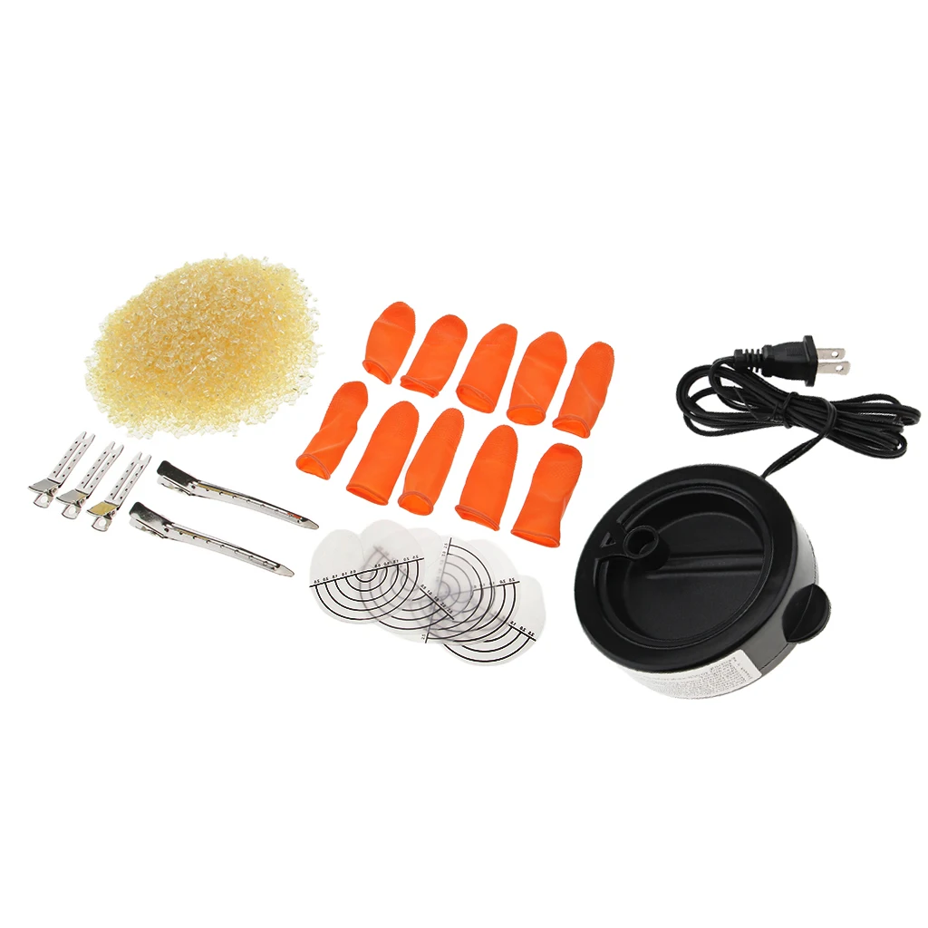 Fusion Melt Hot Pot Keratin Glue Melting Pot for Hair Extensions with Rebond Granules Beads Kit