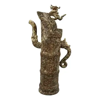 

LaoJunLu Faucet Pot Weighs 2.29 Kg Imitation antique bronze masterpiece collection of solitary Chinese traditional style jewelry