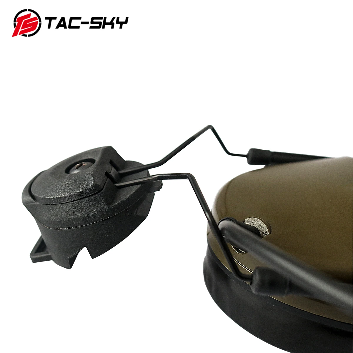 TAC-SKY helmet bracket headset COMTAC III silicone earmuff version outdoor hunting sports noise reduction tactical headset FG