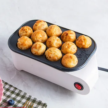 

220V 500w Automatic Multifunctional electric baking pan frying pan BBQ plate Octopus balls Food non-stick coating PP material
