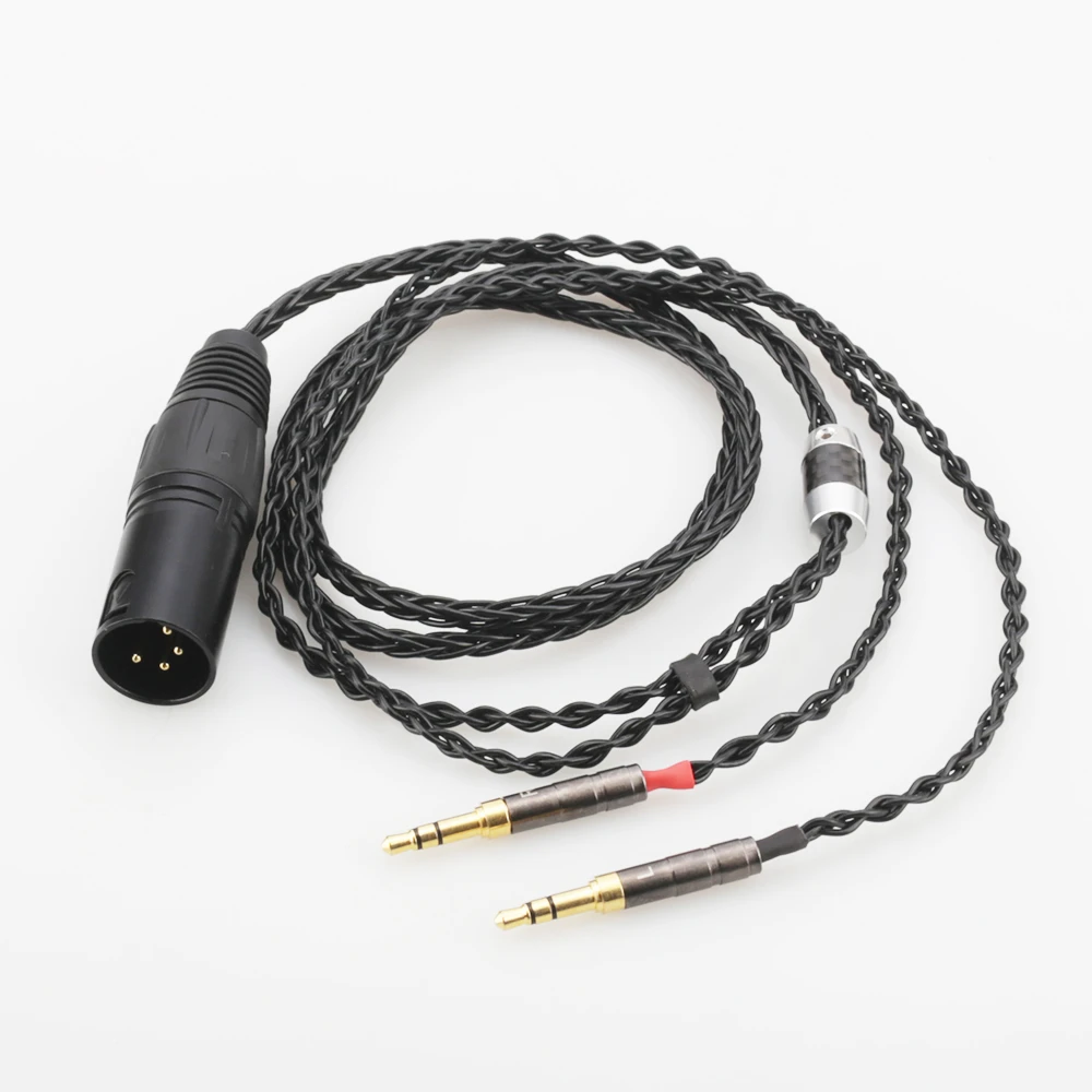 Audiocrast Hc010 2x3.5mm Hifi 4pin Xlr Male Balanced Headphone Upgrade Cable For Sundara