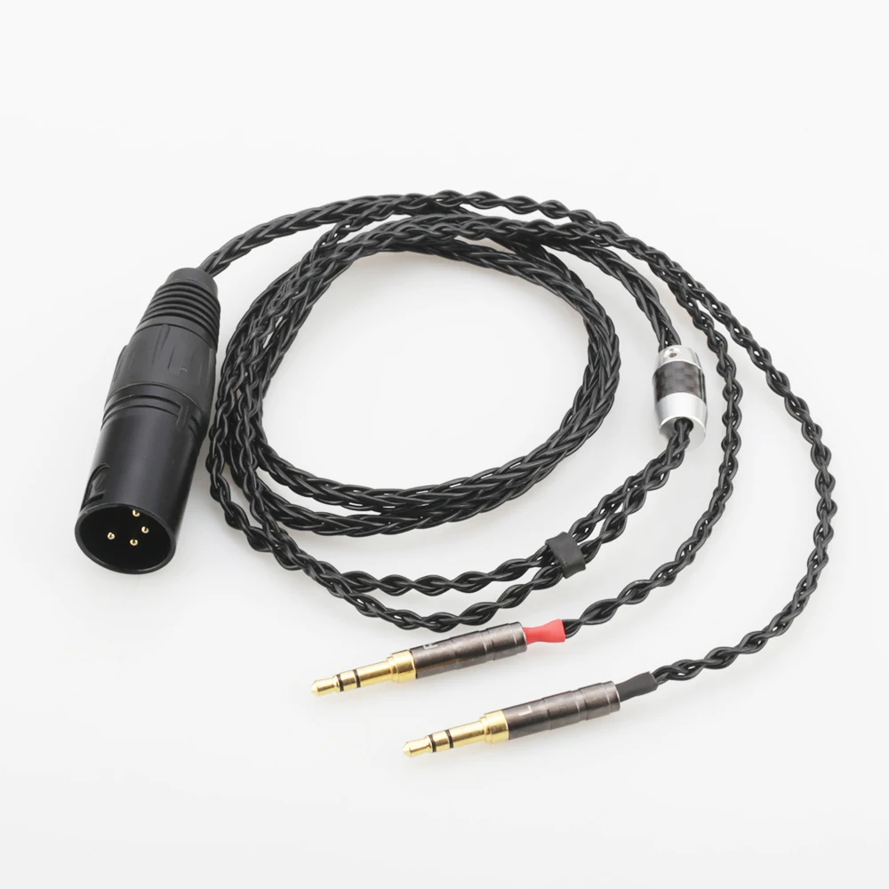 Audiocrast HC010 2x3 5mm HIFI 4 pin XLR Male Balanced Headphone Upgrade Cable for Sundara Aventho focal elegia t1 t5p D7200 D