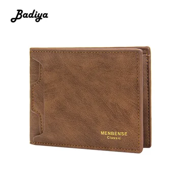 

Fashion Casual Men Wallet PU Leather Short Bifold Billfold Large Capacity Multi-card Position Credit Card Holder Male Coin Purse