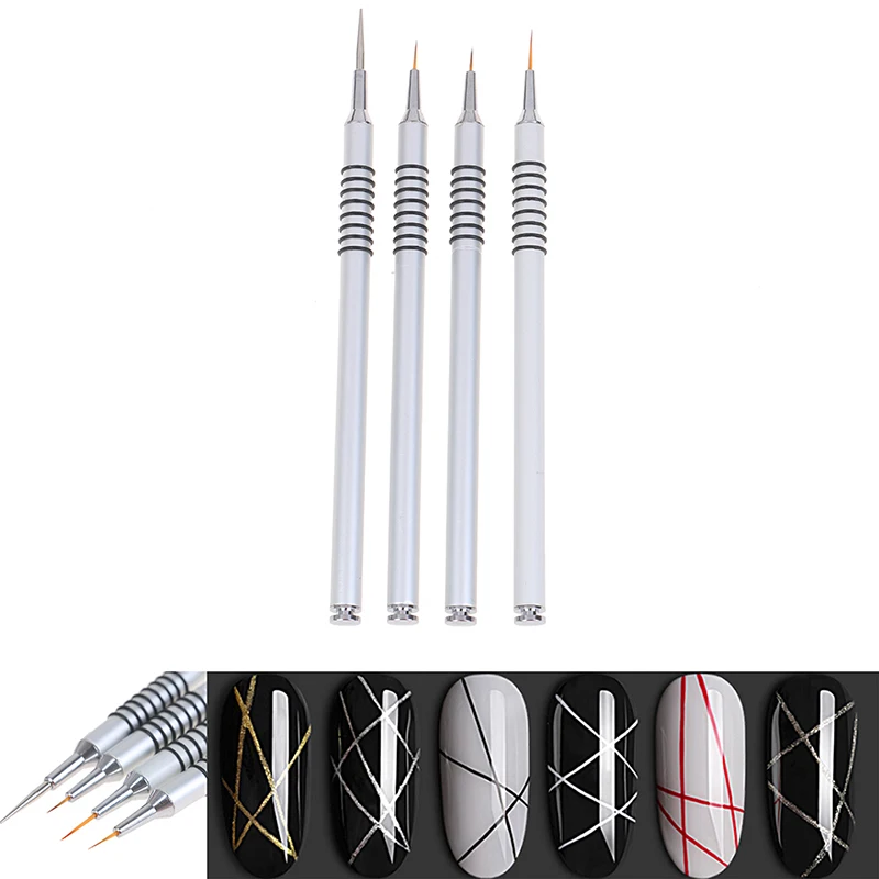 1pcs Professional Acrylic UV Gel Nail Art Design Painting Dots Drawings Brush Pen Handle Manicure Tools New