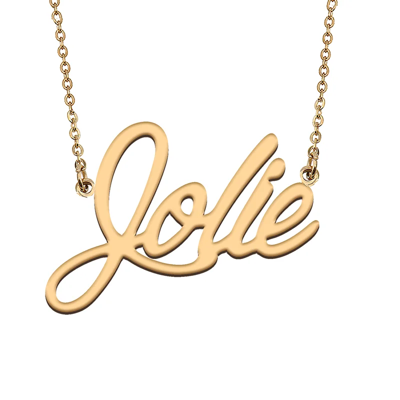 Jolie Custom Name Necklace Customized Pendant Choker Personalized Jewelry Gift for Women Girls Friend Christmas Present