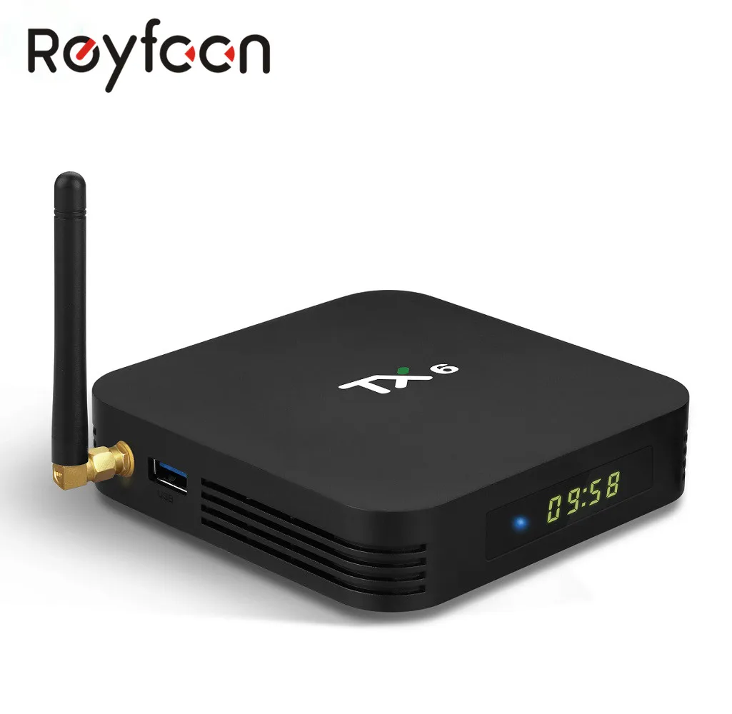 

Smart TV Box Android 9.0 TX6 4GB 64GB 5.8G Wifi Allwinner H6 Quad Core USD3.0 BT4.2 4K Google Play Youtube Set Top Box Netflix