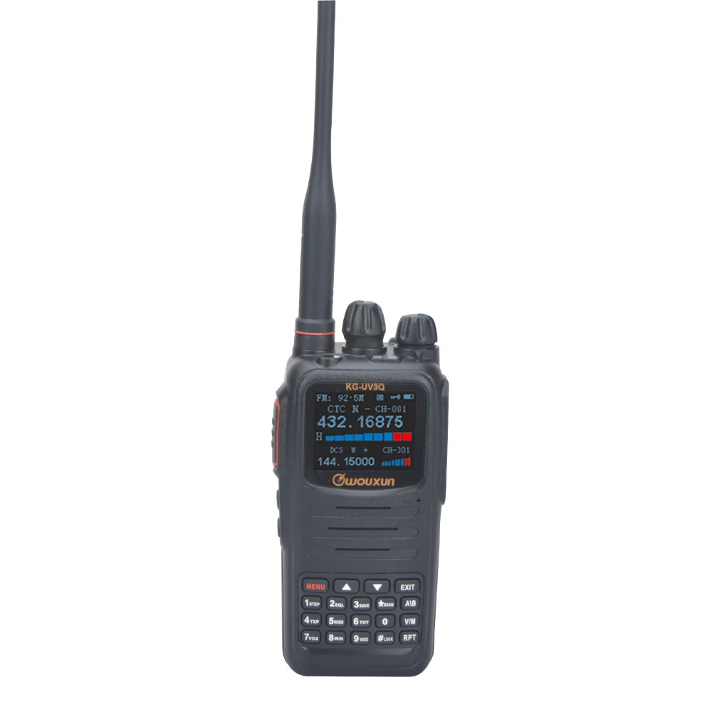 Рация Wouxun KG-UV3Q аналоговая УФ-рация Двухдиапазонная УКВ 10 Вт УВЧ 8 высокая мощность
