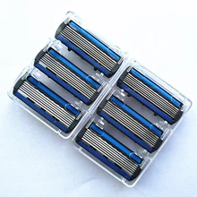 Новое поступление, 6 шт., для мужчин, безопасное, классическое, ручное, шестислойное лезвие бритвы, руководство, лезвие бритвы, шестислойное