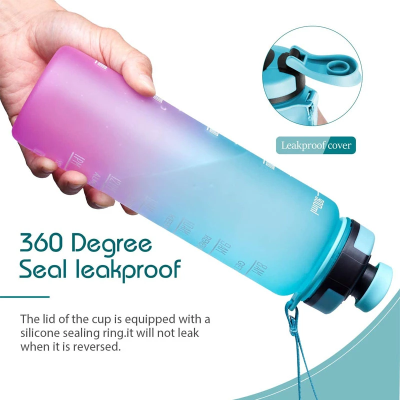 Blow Dryer - Anti-fall Leak-proof Large Capacity Fitness Kettle Drink Bottle BPA Free