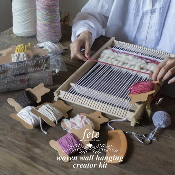 

Wooden multifunctional Weaving Loom DIY Knitting Loom hand Weaver Knitting Toys Sewing Accessories Embroidery Hoop