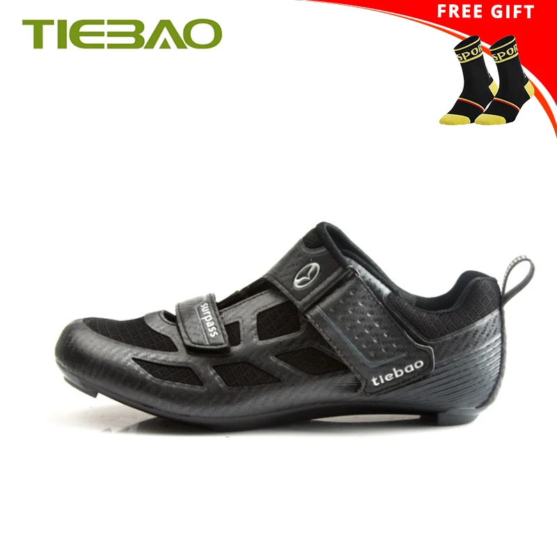 

Tiebao Cycling Shoes Road Triathlon Self-Locking Breathable Zapatillas Ciclismo Women Superstar Ultra-Light Bicycle Riding Shoes
