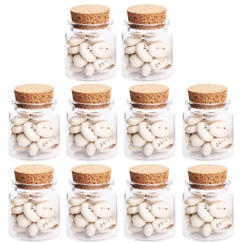 

5pcs/10pcs/20pcs 47*50MM 50ML Glass Bottle Wishing Empty Bottles Sample Storage Jars Diy Decoration Crafts Transparent