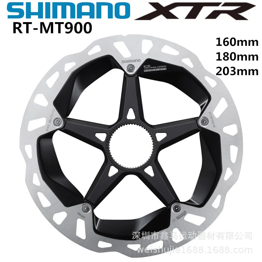 

Shimano XTR M9100 Brake Disc MT900 Disc 160 180 203 Freezing Point Heat Dissipation Middle-sized Lock Disc