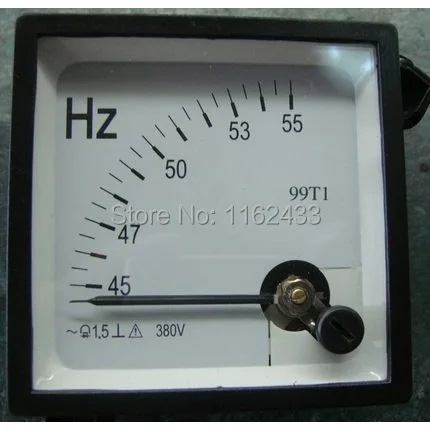 99T1-HZ указатель 48*48 мм AC Герц метр 45-65 Гц 380 В 220 В 48x48 мм аналоговый измеритель частоты