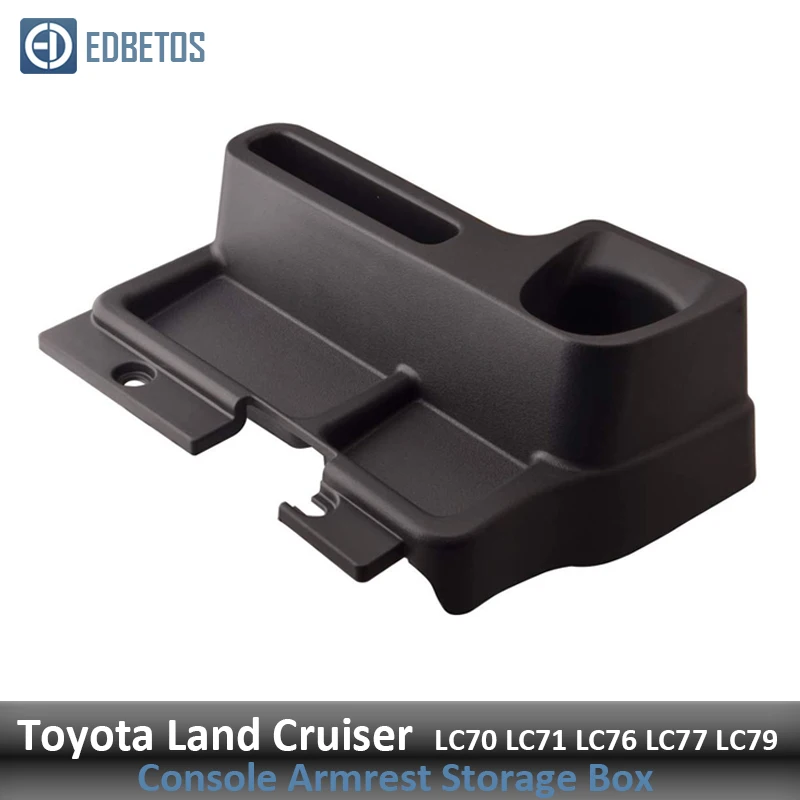 Front Center Console Storage Box Tray for Toyota Land Cruiser Accessories LC70 LC71 LC76 LC77 LC79 VDJ76 VDJ78 VDJ79 Cup Holder