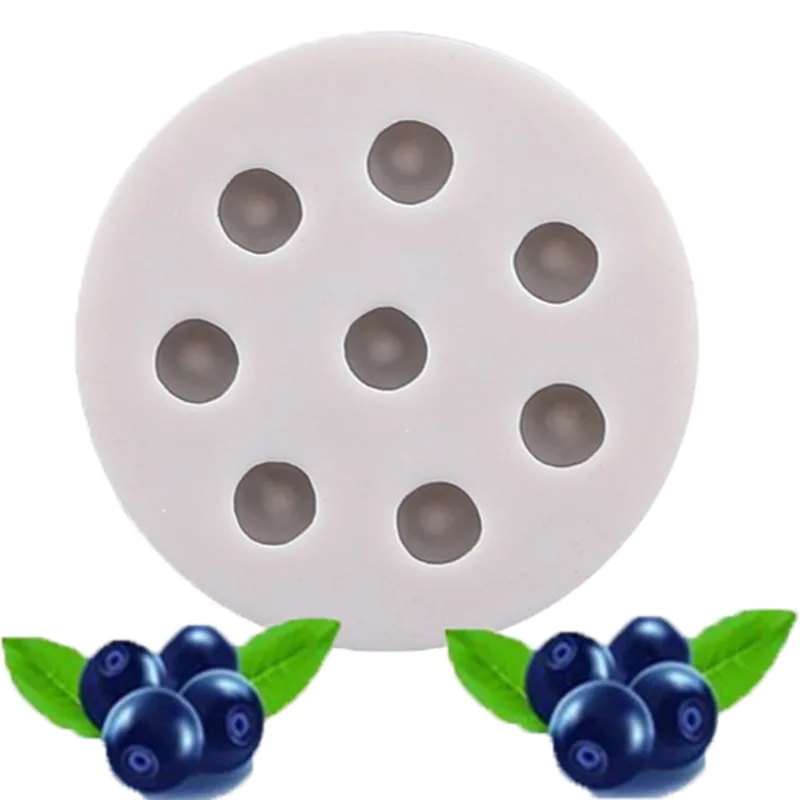 

1PC Stock Blueberry Raspberry Fruit Modeling Silicone Mold DIY Biscuit Candy Mold Chocolate Baking Fondant Cake Decoration Tool