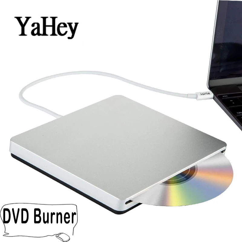 USB CD/DVD привод внешний RW записывающее устройство слот Загрузка DVD rom плеер для Apple