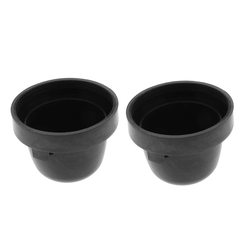 2X Universal Rubber Housing Seal Cap Dust Cover Car LED Headlight 65X55mm