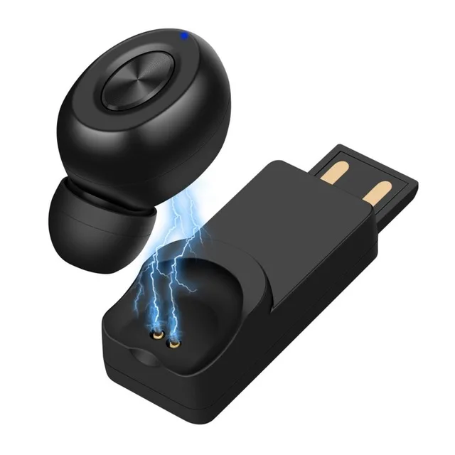 TWS Bluetooth наушники 5,0 настоящие Беспроводные наушники с микрофоном Handsfree AI управление для xiaomi Redmi наушники для iphone стерео гарнитура - Цвет: single ear black