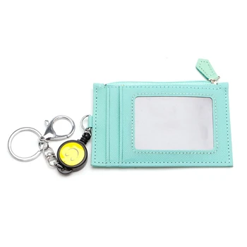 

Business Credit ID Badge Card Holder Coin Purse Retractable Reel Keychain Gift