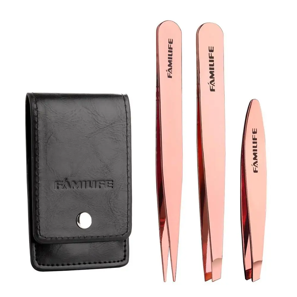 

Tweezers Set -Professional Stainless Steel Tweezers for Eyebrows Facial Hair, Splinter and Ingrown Hair Removal