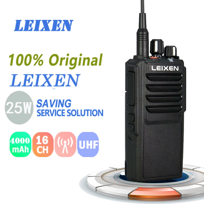 LEIXEN VV-25 портативная рация 25 ВАТТ Высокая мощность радио Comunicador Ham Радио Walkie Talkie 50 км Dmr радио Portofoon Retevis Walkie