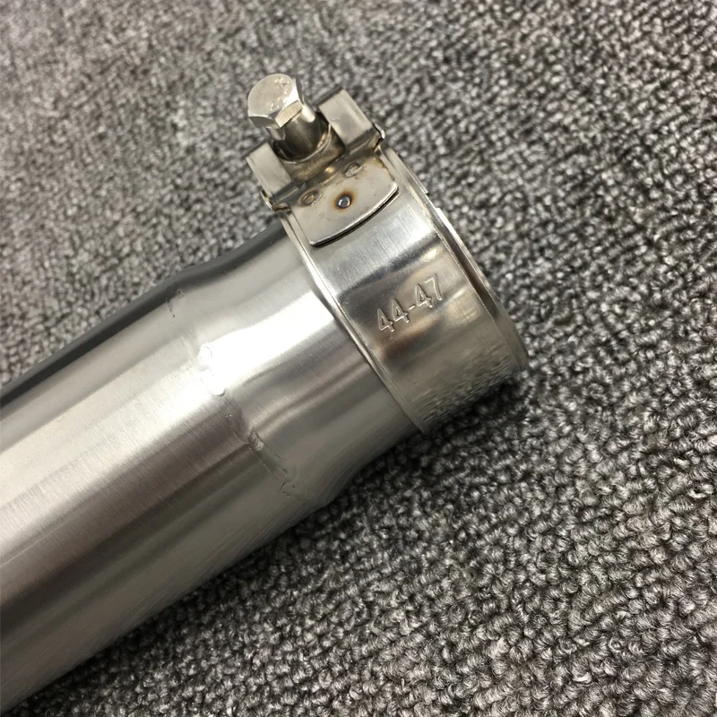 Motor Exhaust Pipe Escape Modified Middle Link Pipe Muffler (9)