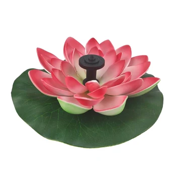 

Red Solar Lotus Fountain Lotus Flower Fountain Fountain Water Pump Courtyard Landscape Colors Garden Fountain Pond Solar