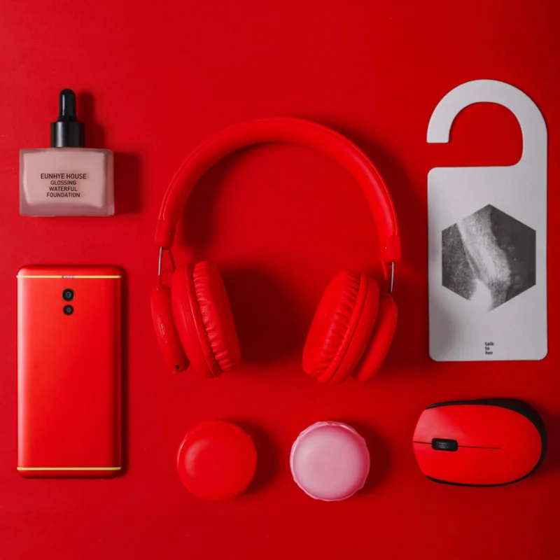 5 0 Bluetooth Headphone Cute Pink Blue Red Color Girls Kids Stereo Music Wireless Headset With Microphone for Computer Phone