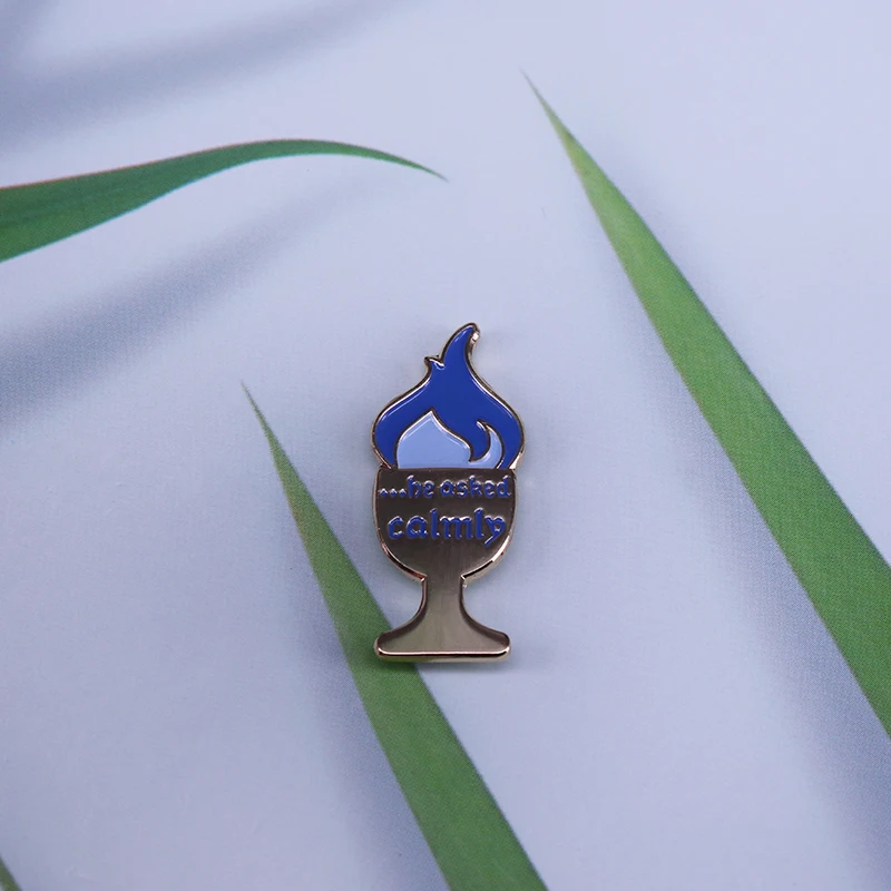 

He asked calmly pin blue fire brooch Goblet of Calm Pin