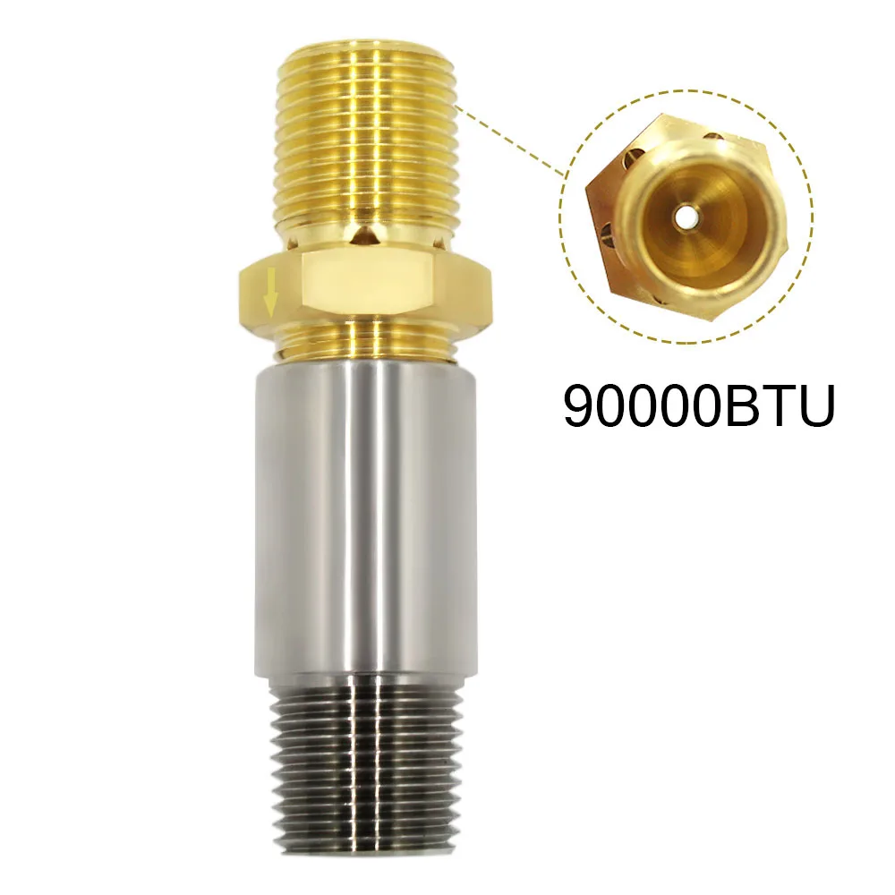 1/2" NPT Propane Air Mixer Nozzle Valve for Propane LPG Gas Fire Pit BTU 90000