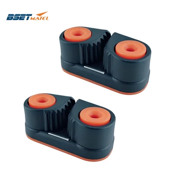 

2X Composite 2 Row Matic Ball Bearing Cam Cleat Pilates Equipment Marine Boat Fast Entry Rope Wire Fairlead Sailing Sailboat