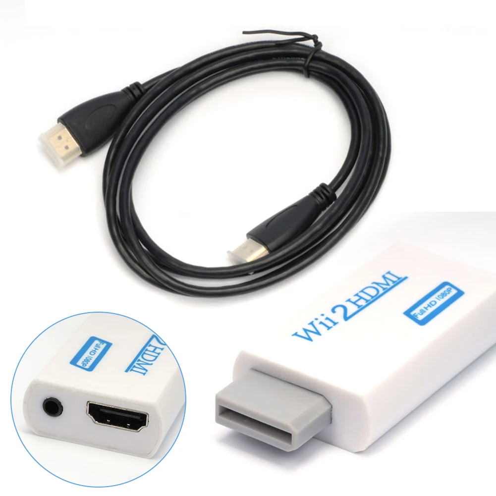 Pour Wii vers HDMI HD convertisseur accessoires sortie Audio câble