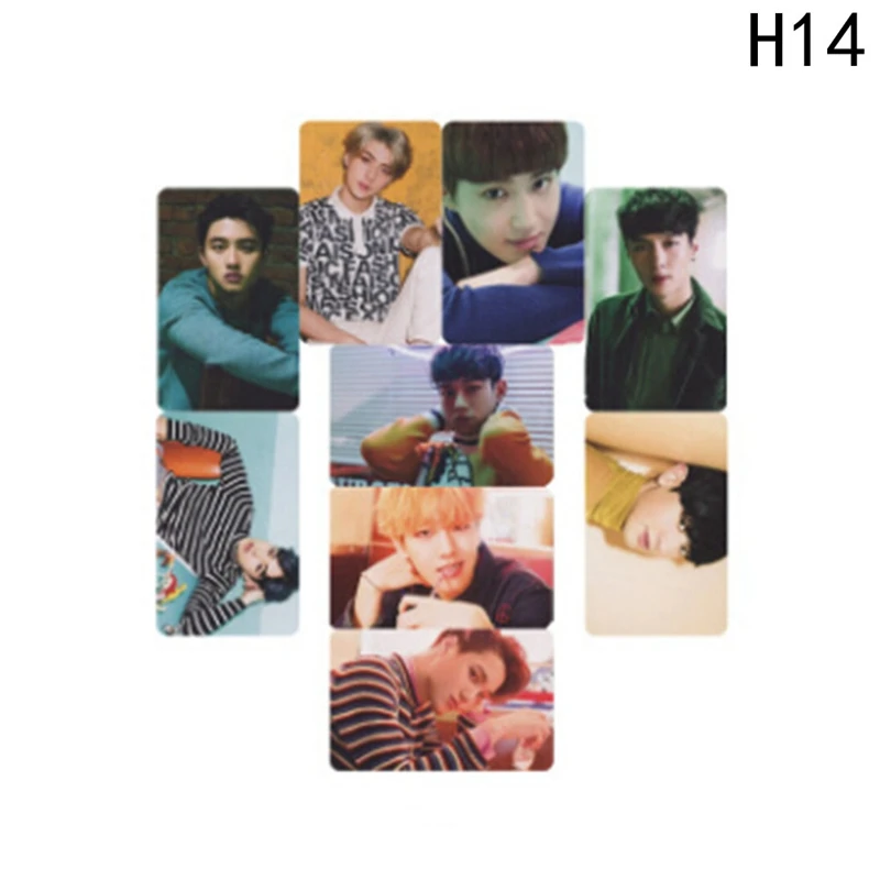 14 Youpop KPOP EXO K M Точная LOTTO Plant 3 EX'ACT альбом самодельные бумажные карты k-pop подписи LOMO фото карта Фотокарта - Цвет: 14