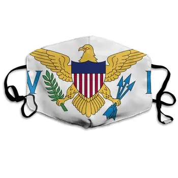 

NiYoung Breathable Anti Dust Mouth Mask with Adjustable Earloop, Warm Windproof Reusable Washable Half Face Mask, Flag of The