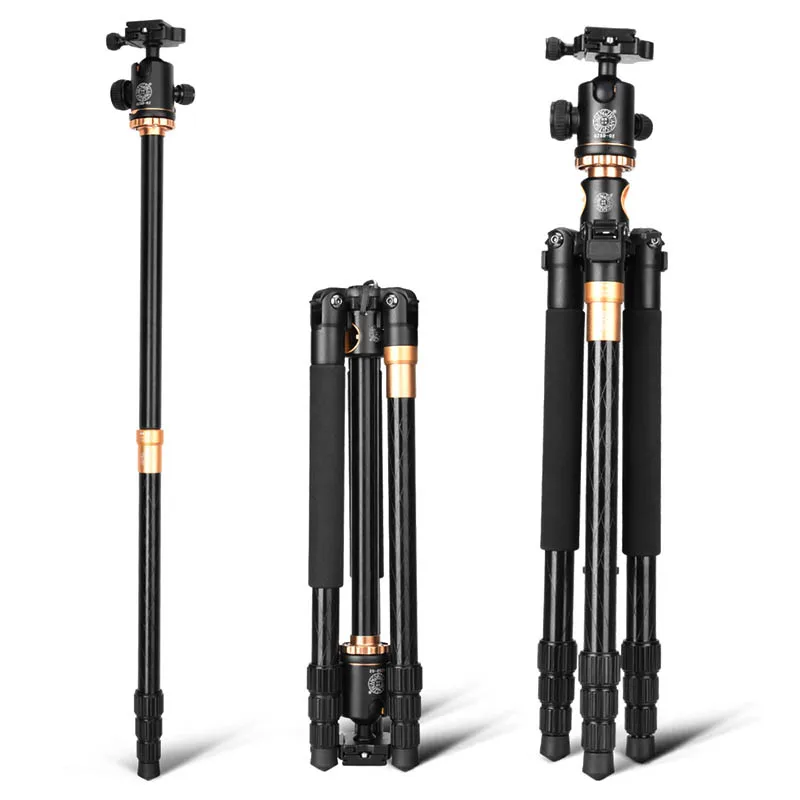  Portable Compact Travel Horizontal System Tripod Q999H Professional Camera Tripods 61 Inch for Leic