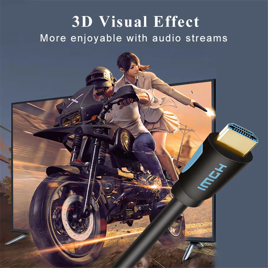 Anmck HDMI кабель 2,0 HDMI к HDMI 3 м 5 м 8 м 10 м 15 м 20 м поддержка 3D HDR 4 к 60 Гц Ultra HD для разветвителя переключатель PS4 tv Box проектор