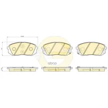 Колодки Тормозные Hyundai I40 11- Передние Girling 6135309 Girling арт. 6135309