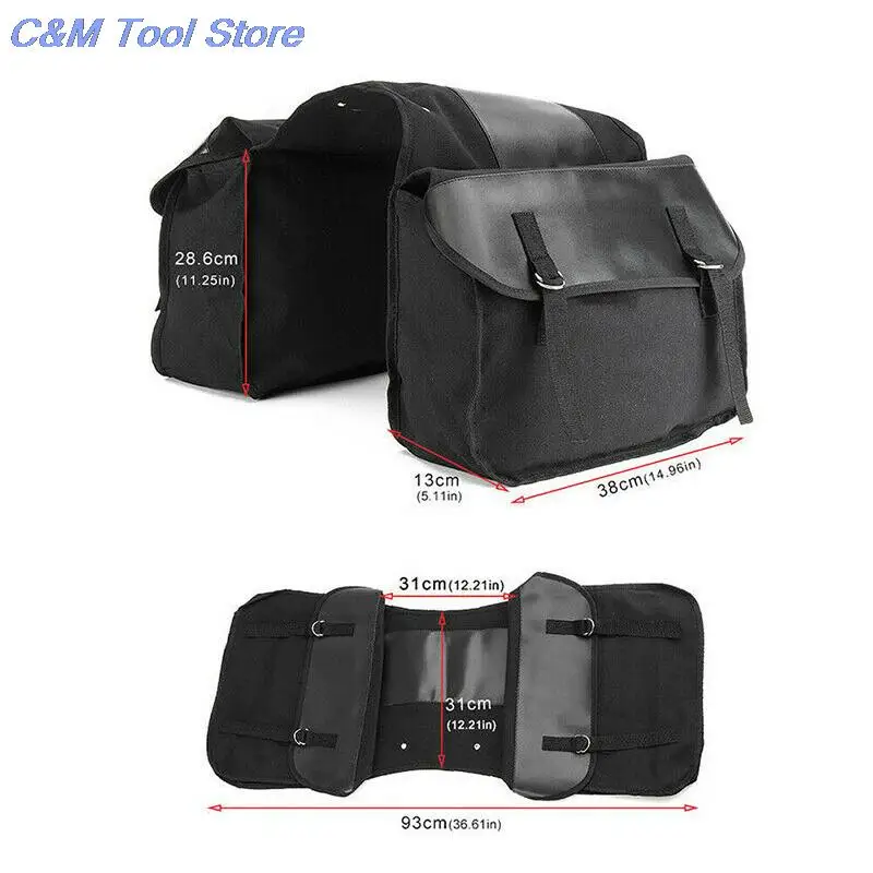 Motorcycle Bag 1PC High Capacity Motorcycle Touring Saddle Bag Canvas Waterproof Panniers Motorbike Luggage